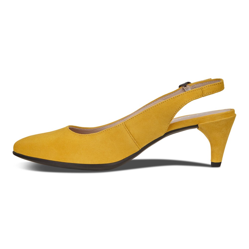 Pumps Mujer - ECCO Shape 45 Pointy Sleek Slingback - Amarillos - BJN125780